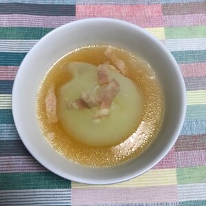 一人新玉ねぎ一個！丸ごとスープ